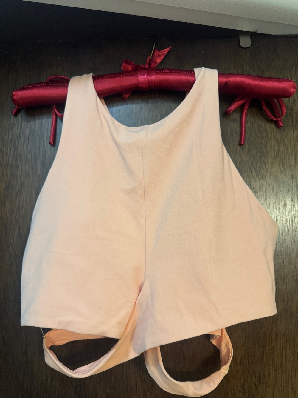 Athleta Light Orange Racerback Crop Tank Top